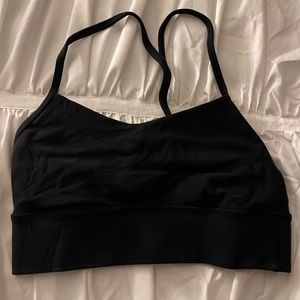 Lululemon Flow Y longline bra in black